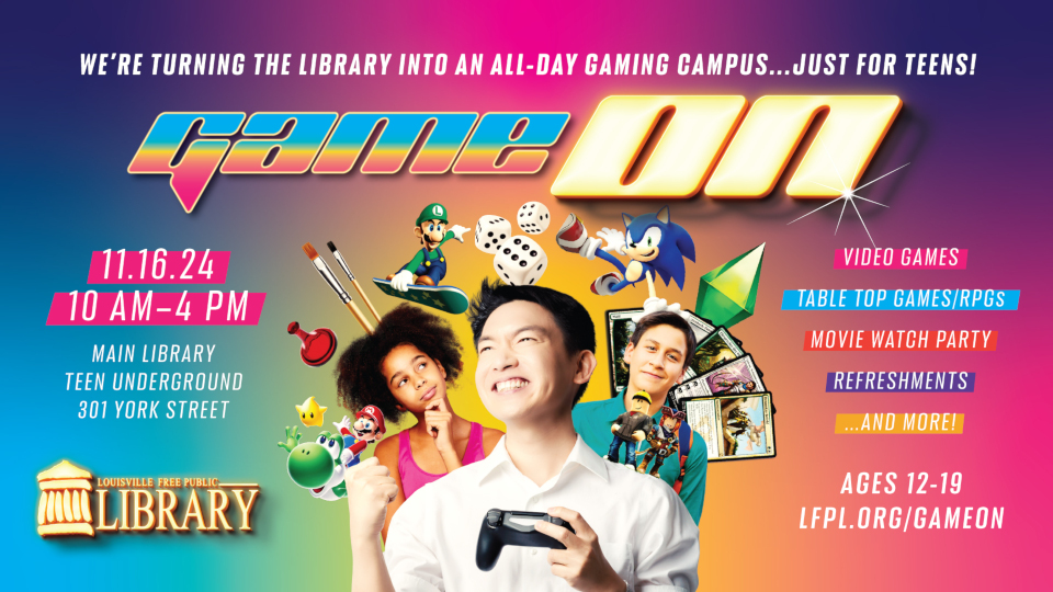 Teens with various video game characters