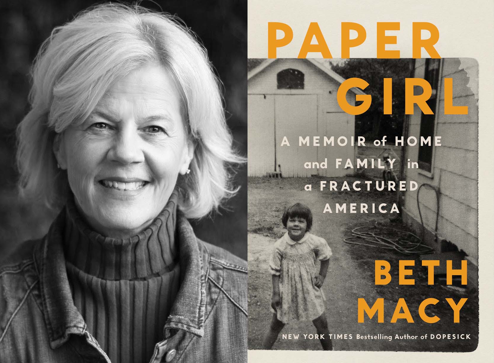 Beth Macy with her book Paper Girl