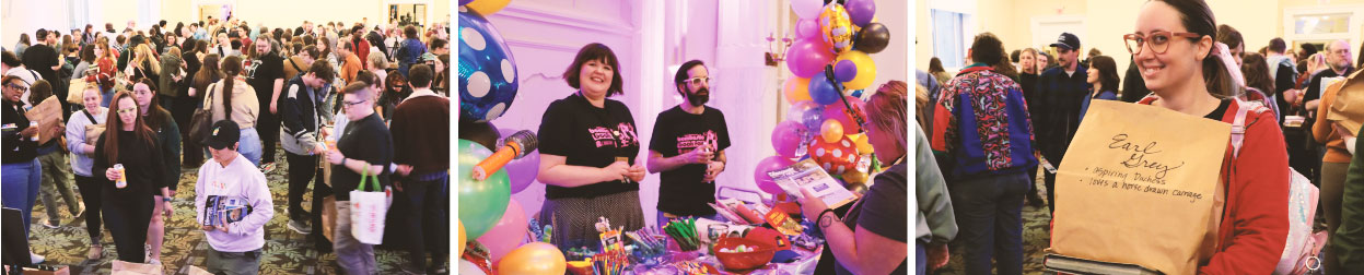 Attendees at the Bombastic Book Fair