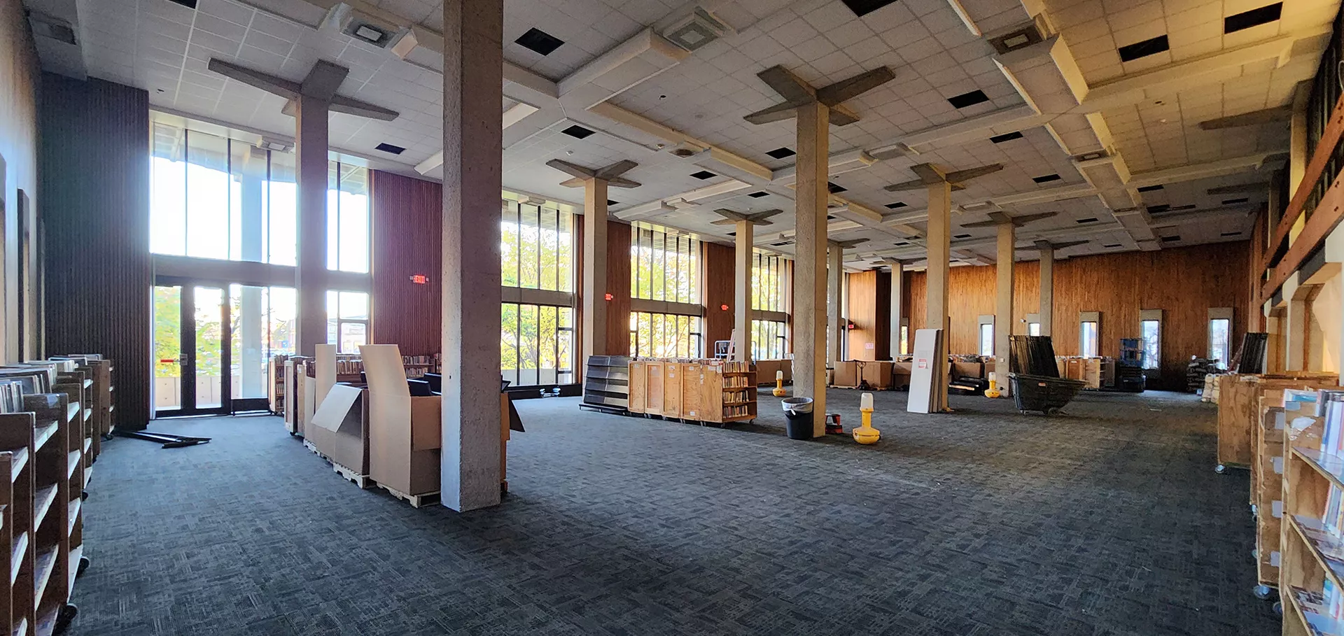 West wing of the Main Library cleared 